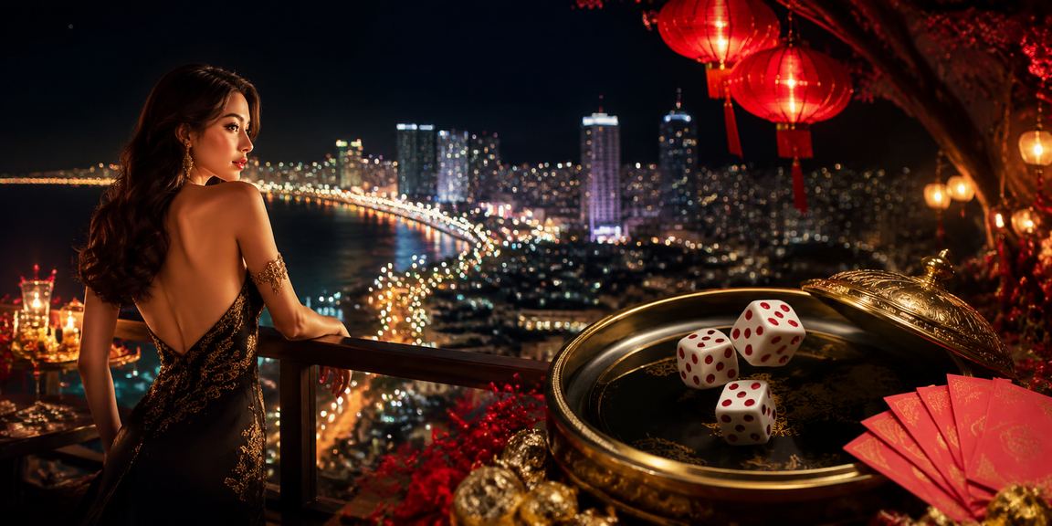 Xúc xắc Tài Xỉu dưới ánh đèn lồng tại Nha Trang
