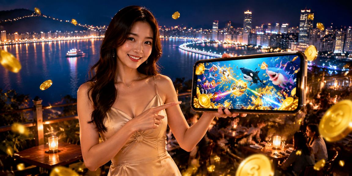 Khung cảnh thư giãn tại Vũng Tàu với người chơi game câu cá trực tuyến